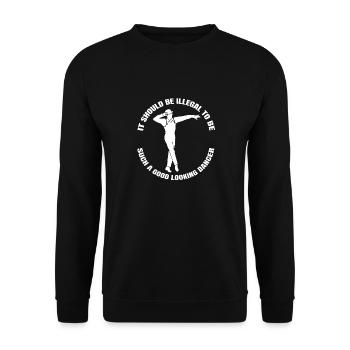 Danse Cadeau Danse Sport Hobby Dancer Sport - Sweat-shirt Unisexe - noir - Devant - Alina (178cm) & Michal (187cm)