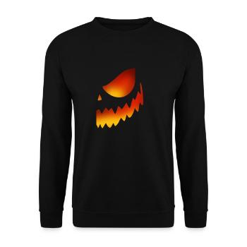 Tenue partenaire Halloween Pumpkin - Sweat-shirt Unisexe - noir - Devant - Alina (178cm) & Michal (187cm)