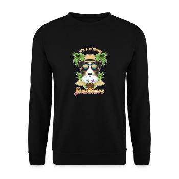 It Is 5 OClock Somewhere Drinking Australian - Unisex Sweatshirt - black - Front - Alina (178cm) & Michal (187cm)