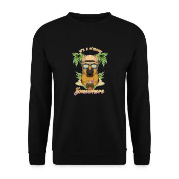 It Is 5 OClock Somewhere Drinking German Shepherd - Unisex Sweatshirt - black - Front - Alina (178cm) & Michal (187cm)