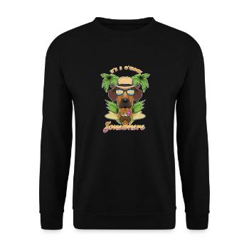 It Is 5 OClock Somewhere Drinking Rhodesian - Unisex Sweatshirt - black - Front - Alina (178cm) & Michal (187cm)