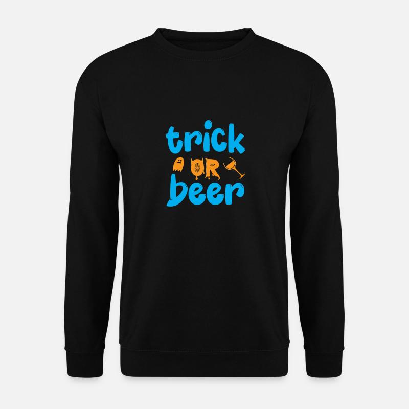 Trick oder Bier - Halloween-Humor - Unisex Pullover - Schwarz