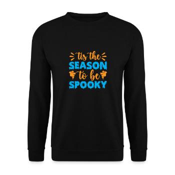 Tis the season to be spooky - halloween - Unisex Sweatshirt - black - Front - Alina (178cm) & Michal (187cm)