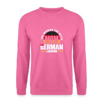 German Germany German Flag Mothers Day - Unisex Pullover - Pink - Vorne