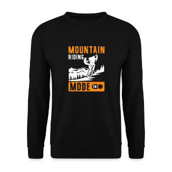 Le conducteur de motoneige dit - Sweat-shirt Unisexe - noir - Devant - Alina (178cm) & Michal (187cm)