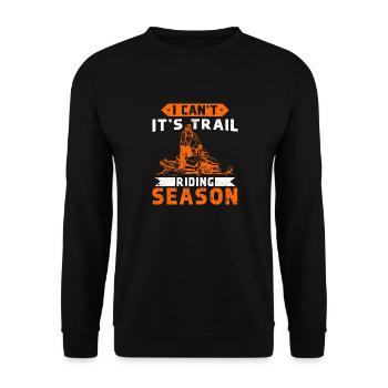 Snowmobile driver saying - Unisex Sweatshirt - black - Front - Alina (178cm) & Michal (187cm)