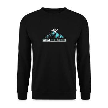Le conducteur de motoneige dit - Sweat-shirt Unisexe - noir - Devant - Alina (178cm) & Michal (187cm)