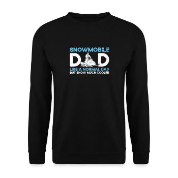 Snowmobile driver saying - Unisex Sweatshirt - black - Front - Alina (178cm) & Michal (187cm)