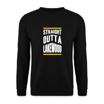 Tout droit sorti de Lakewood USA City Place Mountains - Sweat-shirt Unisexe - noir - Devant - Alina (178cm) & Michal (187cm)