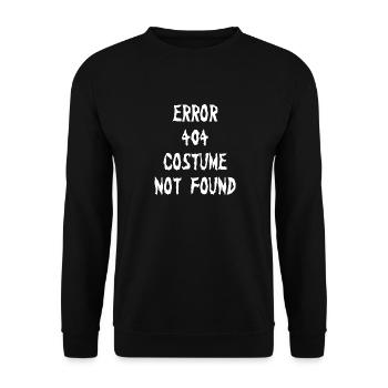 Erreur 404 Costume d’Halloween introuvable - Sweat-shirt Unisexe - noir - Devant - Alina (178cm) & Michal (187cm)