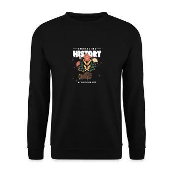 Black Pride My Roots Run Deep, Black History - Unisex Sweatshirt - black - Front - Alina (178cm) & Michal (187cm)