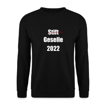 Ausbildung Bestanden Geselle Gesellenprüfung - Unisex Pullover - Schwarz - Vorne - Alina (178cm) & Michal (187cm)