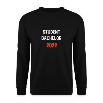 Bachelor Uni Abschluss Bestanden 2022 Geschenk - Unisex Pullover - Schwarz - Vorne - Alina (178cm) & Michal (187cm)