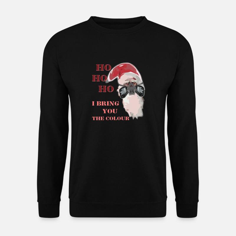 HOHOHO Weihnachtsmann Lackierer - Unisex Pullover - Schwarz
