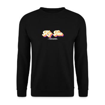 Vintage Holiday Trip Thailand Ko Koh Tao - Unisex Sweatshirt - black - Front - Alina (178cm) & Michal (187cm)