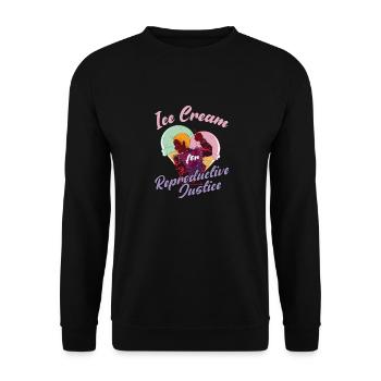 Frauen Gleichberchtigung Design und Feminist - Unisex Pullover - Schwarz - Vorne - Alina (178cm) & Michal (187cm)
