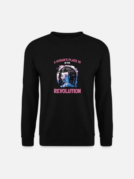 Frauen Gleichberchtigung Design und Feminist - Unisex Pullover - Schwarz