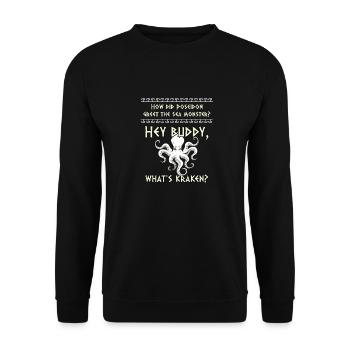 Antike Griechische Mythologie Monster Fabelwesen - Unisex Pullover - Schwarz - Vorne - Alina (178cm) & Michal (187cm)