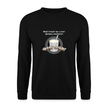 Antike Griechische Mythologie und Griechisches - Unisex Pullover - Schwarz - Vorne - Alina (178cm) & Michal (187cm)