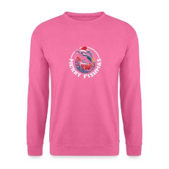 Joyeux Fishmas Drôle de poisson Pêche de Noël Noël - Sweat-shirt Unisexe - rose - Devant