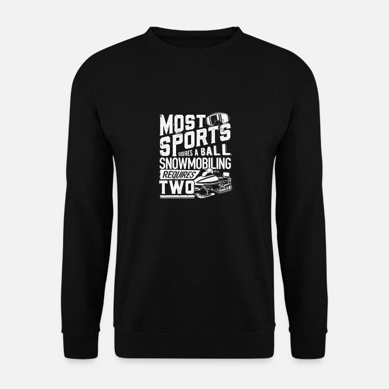 Snowmobile Riding Snowmobiling Snowmobiler Quota - Unisex Sweatshirt - black