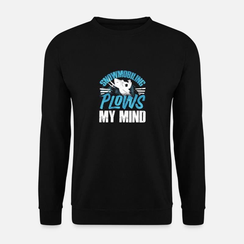 Snowmobile Riding Snowmobiling Snowmobilling - Unisex Sweatshirt - black