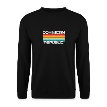 Urlaub Reise Karibik Dominikanische Republik - Unisex Pullover - Schwarz - Vorne - Alina (178cm) & Michal (187cm)