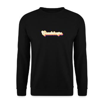 Vintage Urlaub Reise Karibik Guadeloupe - Unisex Pullover - Schwarz - Vorne - Alina (178cm) & Michal (187cm)