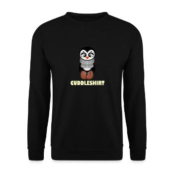 Chemise câline Câlin Hiver Chaud Neige - Sweat-shirt Unisexe - noir - Devant - Alina (178cm) & Michal (187cm)