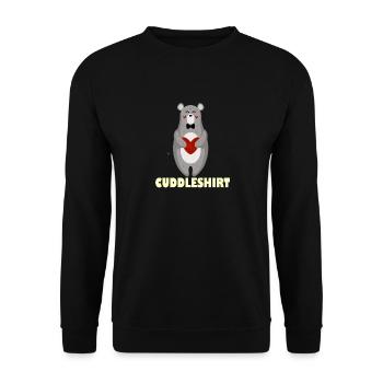 Chemise câline Câlin Hiver Chaud Neige - Sweat-shirt Unisexe - noir - Devant - Alina (178cm) & Michal (187cm)