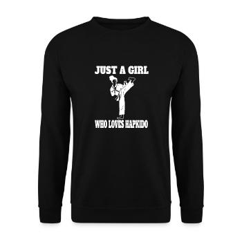 Hapkido Arts Martiaux Femme Aikido Filles Arts Martiaux - Sweat-shirt Unisexe - noir - Devant - Alina (178cm) & Michal (187cm)
