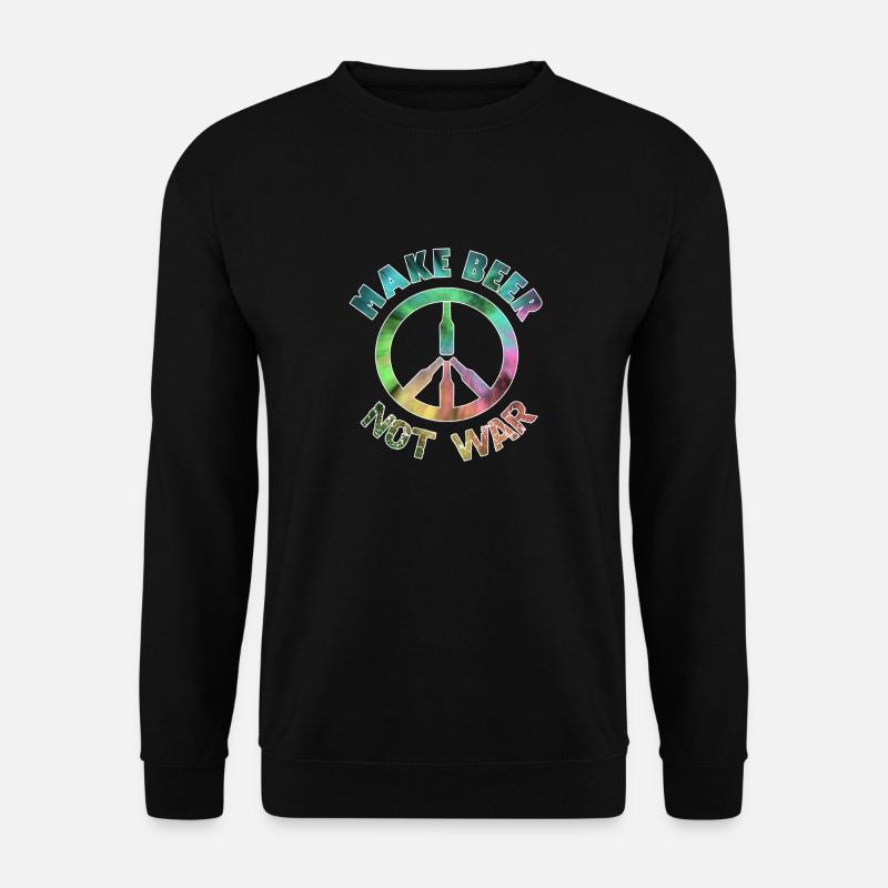 Make Beer Not War - Unisex Sweatshirt - black