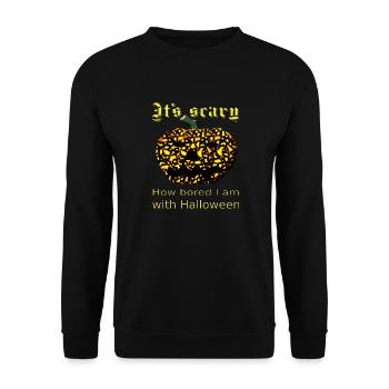 Bored With Halloween - Unisex Sweatshirt - black - Front - Alina (178cm) & Michal (187cm)