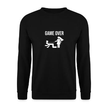 Getting Married Engagement Wedding Funny saying - Unisex Sweatshirt - black - Front - Alina (178cm) & Michal (187cm)