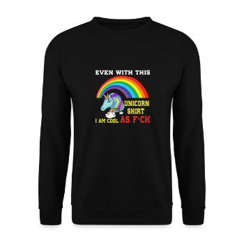 Funny Sarcastic - Unisex Sweatshirt - black - Front - Alina (178cm) & Michal (187cm)
