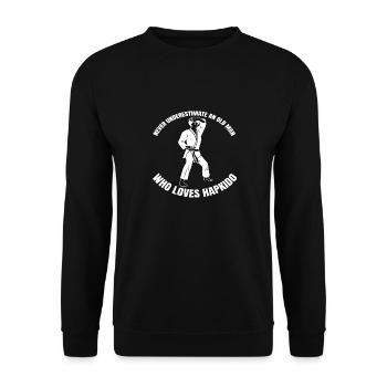 Hapkido Martial Arts Judo Aikido Karate Martial Arts - Unisex Sweatshirt - black - Front - Alina (178cm) & Michal (187cm)