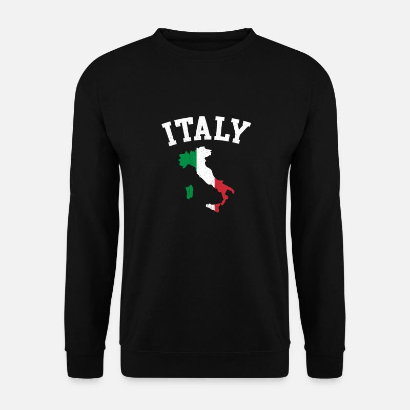 italy map flag - Unisex Sweatshirt - black