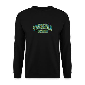 STOCKHOLM SUÈDE - Sweat-shirt Unisexe - noir - Devant - Alina (178cm) & Michal (187cm)