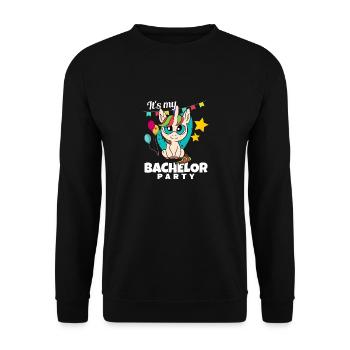Bachelorette Funny Unicorn Pour Femmes C’est Ma Bache - Sweat-shirt Unisexe - noir - Devant - Alina (178cm) & Michal (187cm)