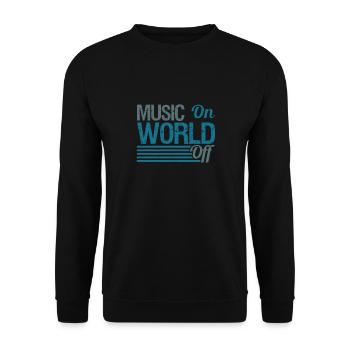 Musique dans le monde par Musician Lovers DJ - Sweat-shirt Unisexe - noir - Devant - Alina (178cm) & Michal (187cm)