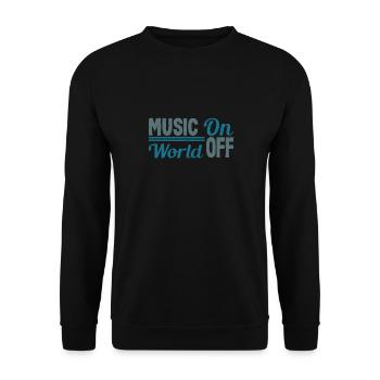 Musique dans le monde par Musician Lovers DJ - Sweat-shirt Unisexe - noir - Devant - Alina (178cm) & Michal (187cm)
