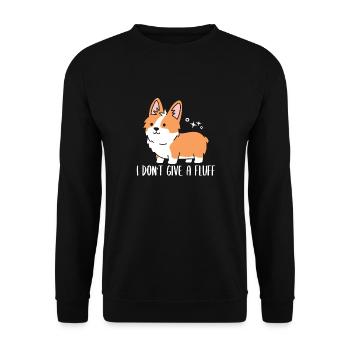 I Don't Give Sweet Fluff Corgi Dog Owner - Unisex Sweatshirt - black - Front - Alina (178cm) & Michal (187cm)