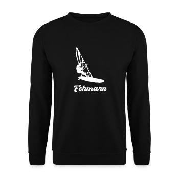FEHMARN SURFING SURFEN WINDSURFEN SURF - Unisex Pullover - Schwarz - Vorne - Alina (178cm) & Michal (187cm)