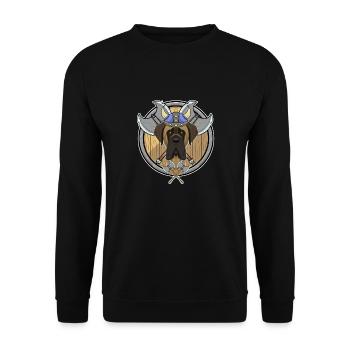 Mastiff I Valhalla I Viking - Unisex Pullover - Schwarz - Vorne - Alina (178cm) & Michal (187cm)