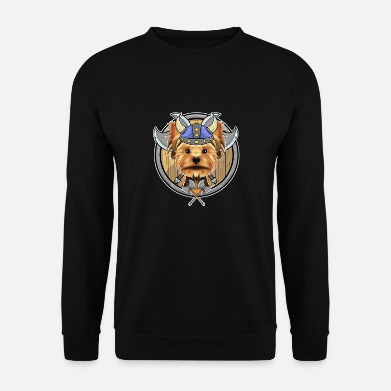 Yorkshire Terrier I Valhalla I Viking - Unisex Pullover - Schwarz