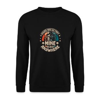 Le mien peut aller n’importe où Monster trucks - Sweat-shirt Unisexe - noir - Devant - Alina (178cm) & Michal (187cm)