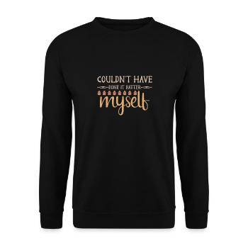 Kuchen Backen Bäcker Konditor - Unisex Pullover - Schwarz - Vorne - Alina (178cm) & Michal (187cm)