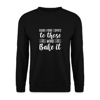 Kuchen Backen Bäcker Konditor - Unisex Pullover - Schwarz - Vorne - Alina (178cm) & Michal (187cm)