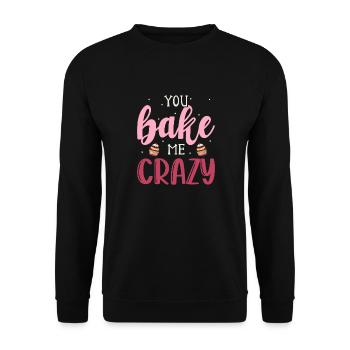 Kuchen Backen Bäcker Konditor - Unisex Pullover - Schwarz - Vorne - Alina (178cm) & Michal (187cm)