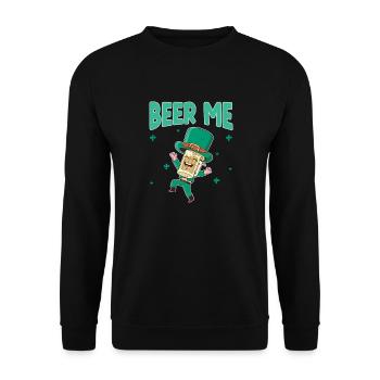 Fête irlandaise de la Saint-Patrick - Sweat-shirt Unisexe - noir - Devant - Alina (178cm) & Michal (187cm)
